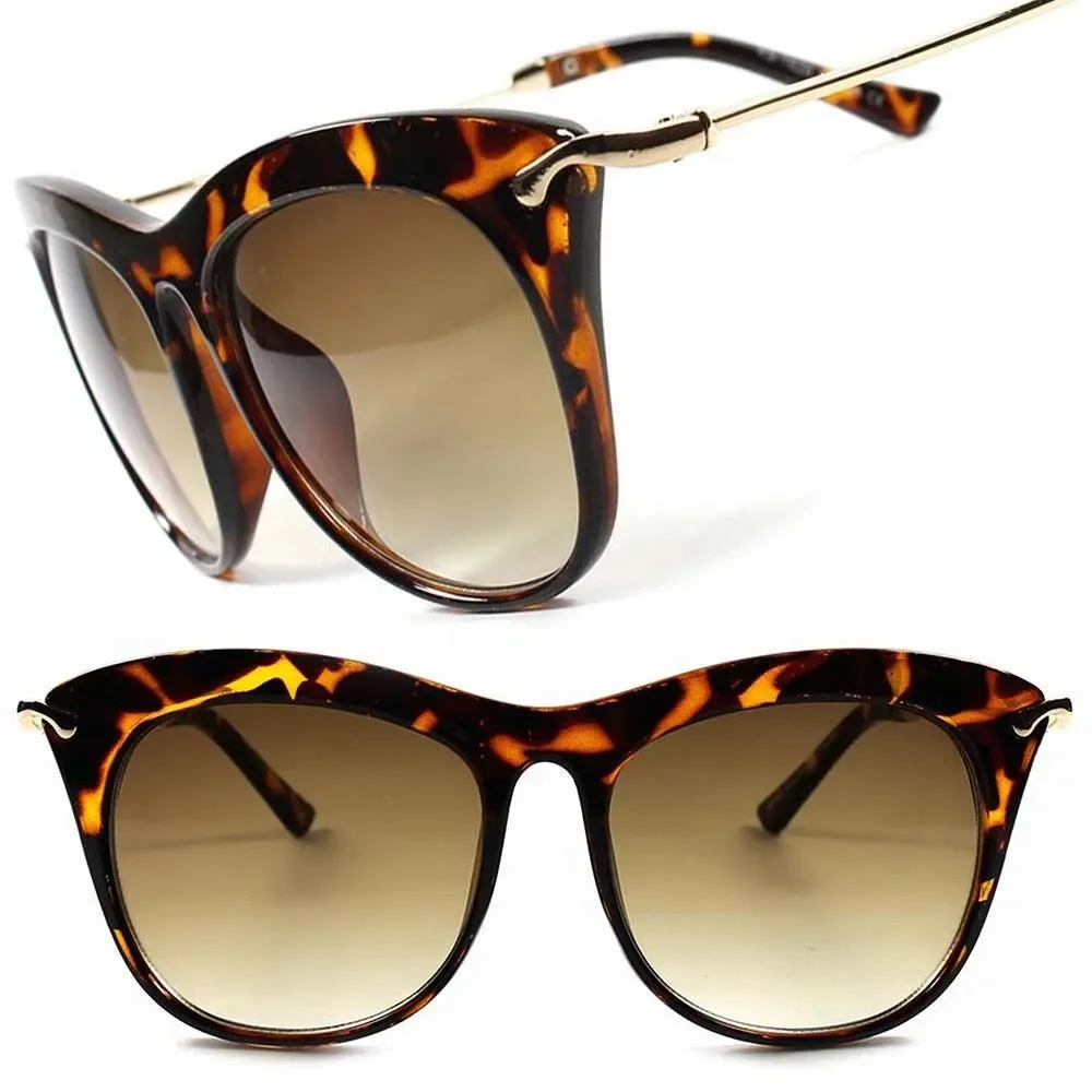 Modern Stylish Gorgeous Elegant Oversized Tortoise Sexy Cat Eye Sunglasses F80